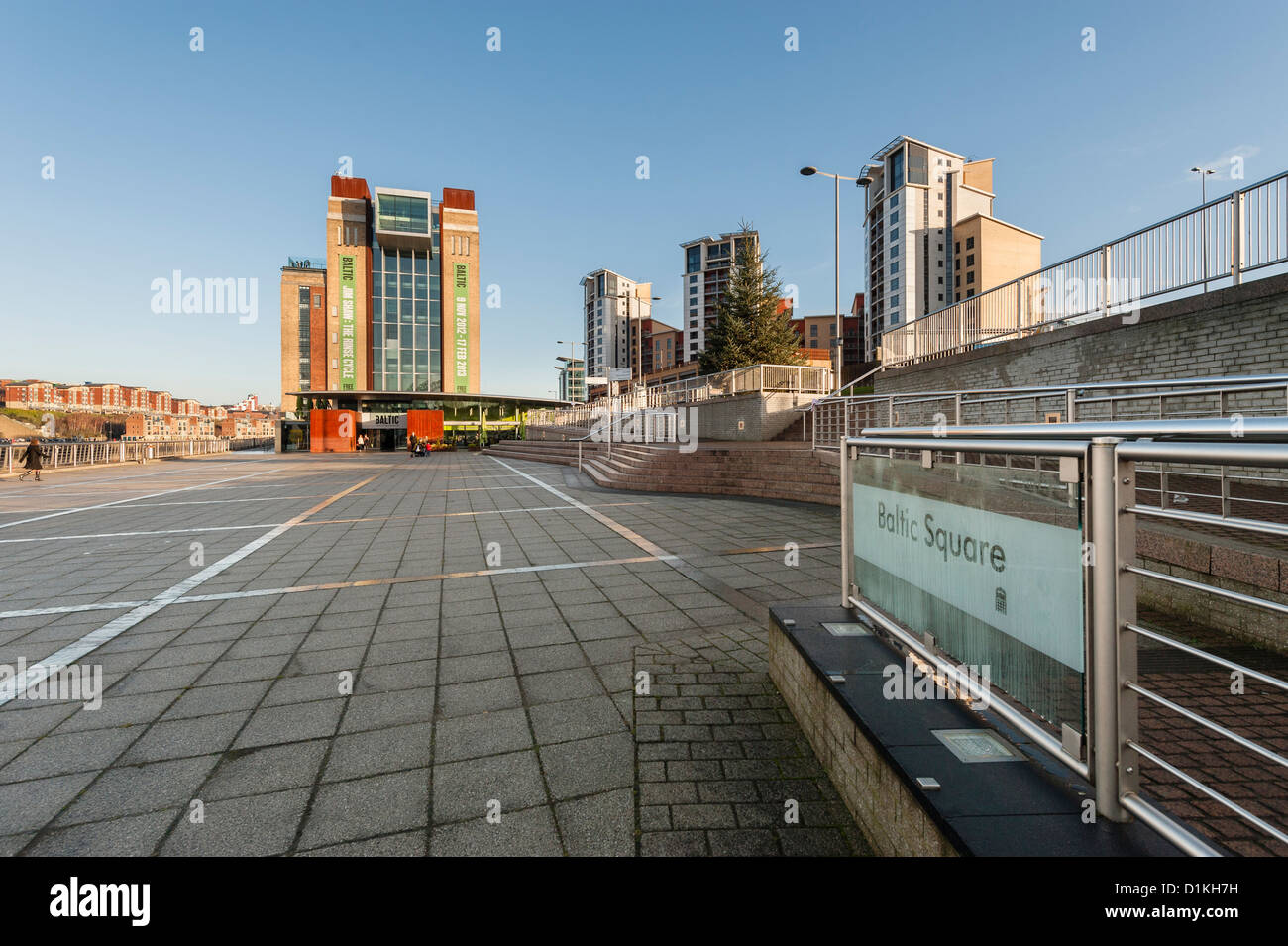 Ostsee Platz und Baltischen Zentrum für Zeitgenössische Kunst in Gateshead Stockfoto