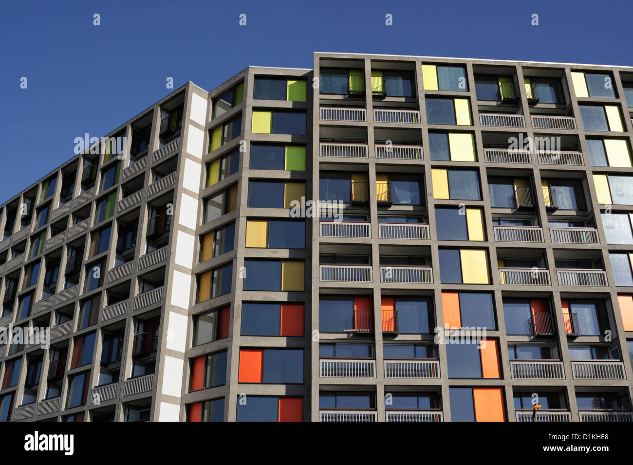 Park Hill Flats in Sheffield England, Großbritannien, Klasse II* gelistet, renoviert im Zuge einer Sanierung durch Urban Splash Architecture Concrete Landmark Stockfoto