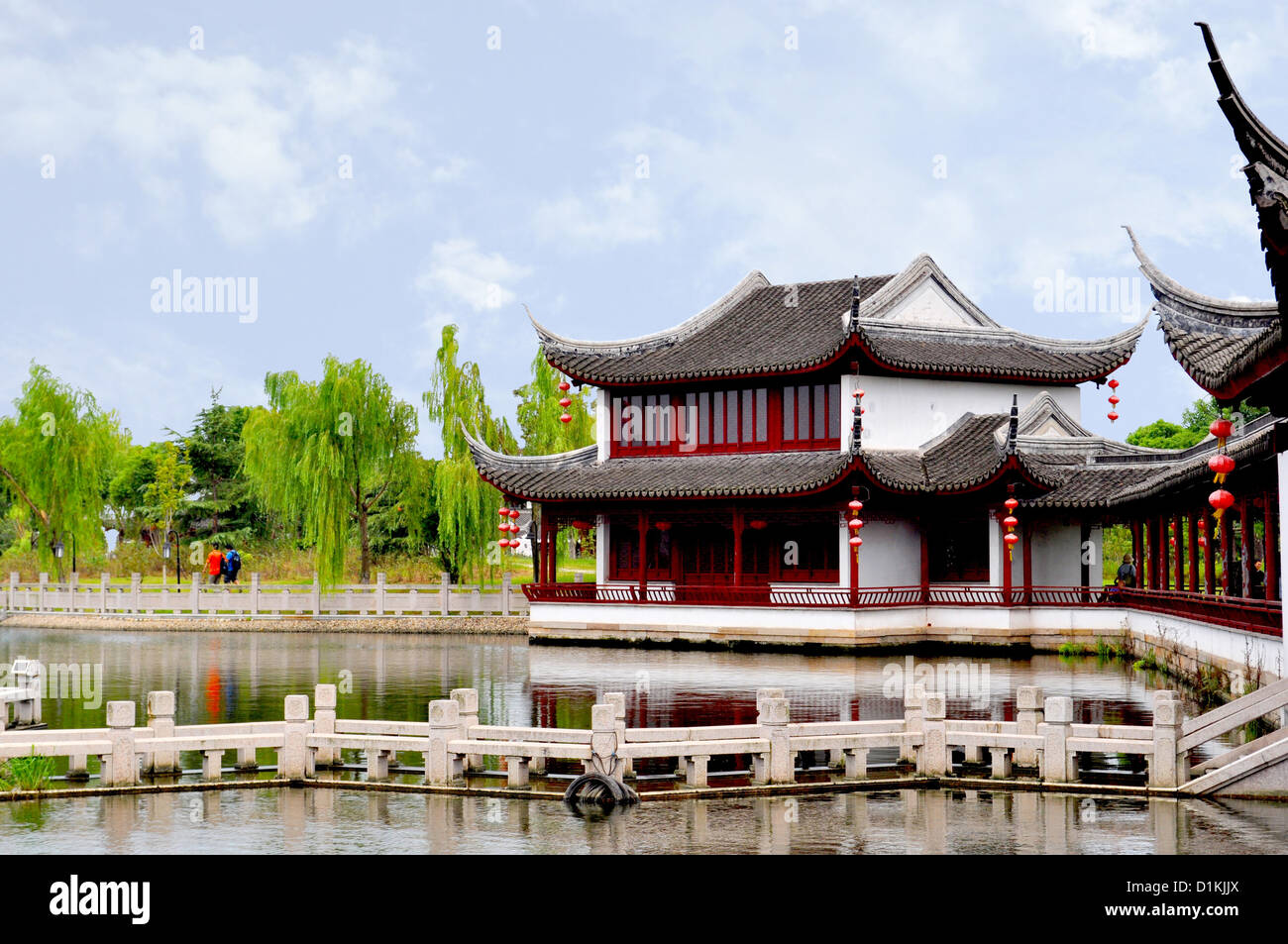 Architektur in Tongli Kanal Stadt in der Nähe von Shanghai, China Stockfoto