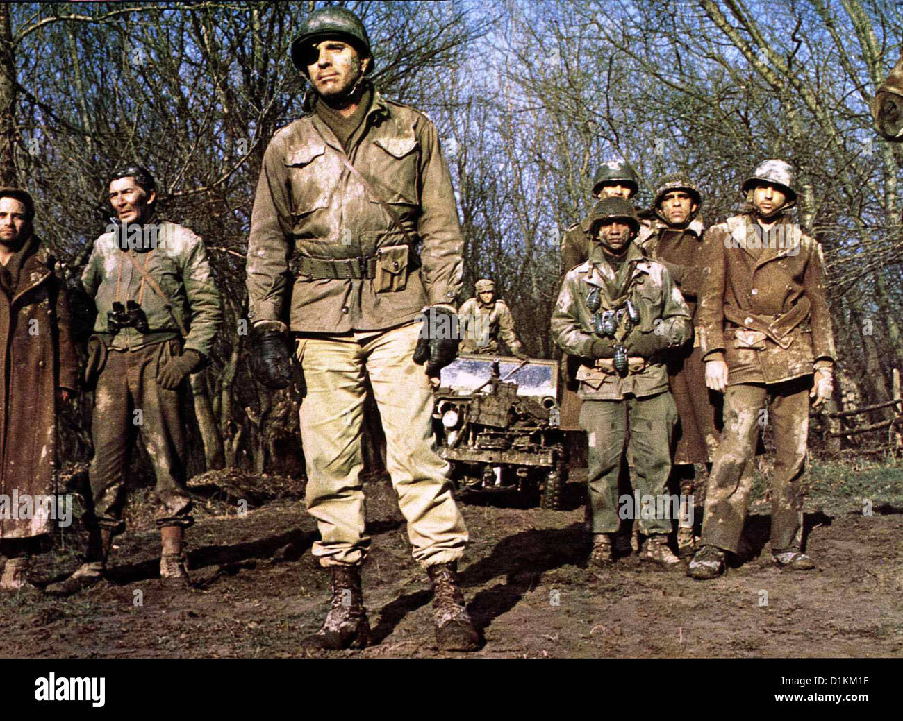 Das Schloss In Den Ardennen Schloss halten, Peter Falk, Patrick O' Neal, Burt Lancaster großen Abraham Falconer (Burt Lancaster, m) Stockfoto