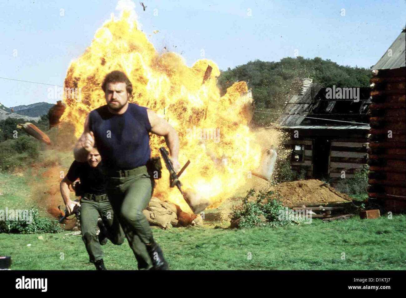 Kommando Nr. 5 Befehl 5 Szene Mit John Matuszak *** lokalen Caption *** 1985 Paramount TV Stockfoto