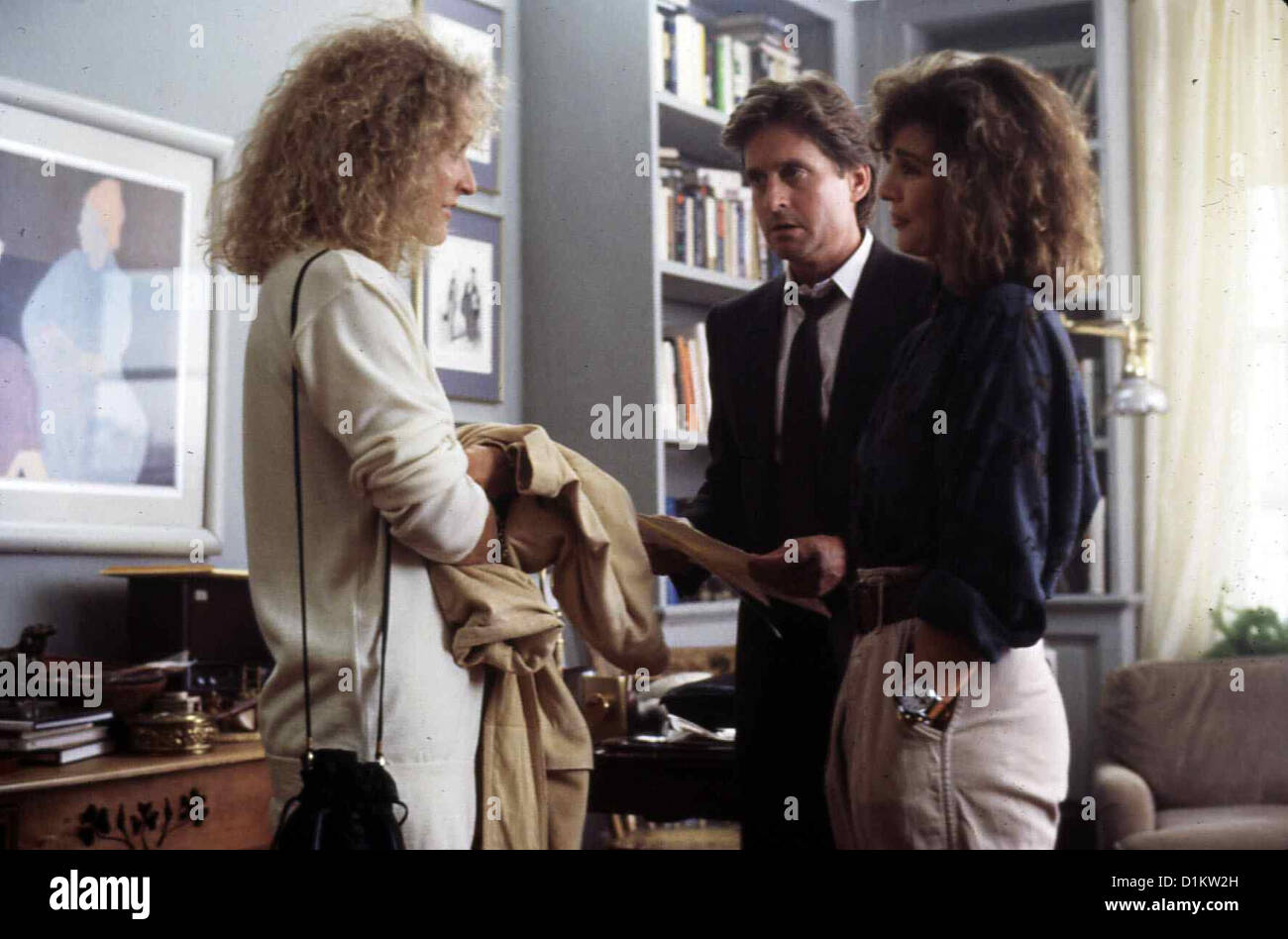 Eine Verhaengnisvolle es Fatal Attraction Glenn Close, Michael Douglas, Ann Archer Doch seine Umm EHST Mit Beth (Ann Stockfoto
