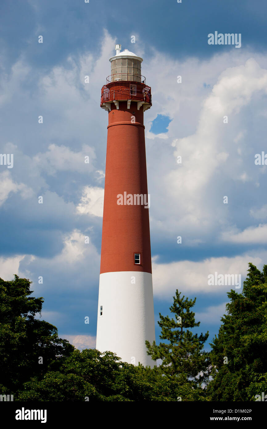 Barnegat Leuchtturm oder Barnegat Light, umgangssprachlich bekannt als  "Alten Barney", ist ein historischer Leuchtturm befindet sich in Long Beach  Island Stockfotografie - Alamy