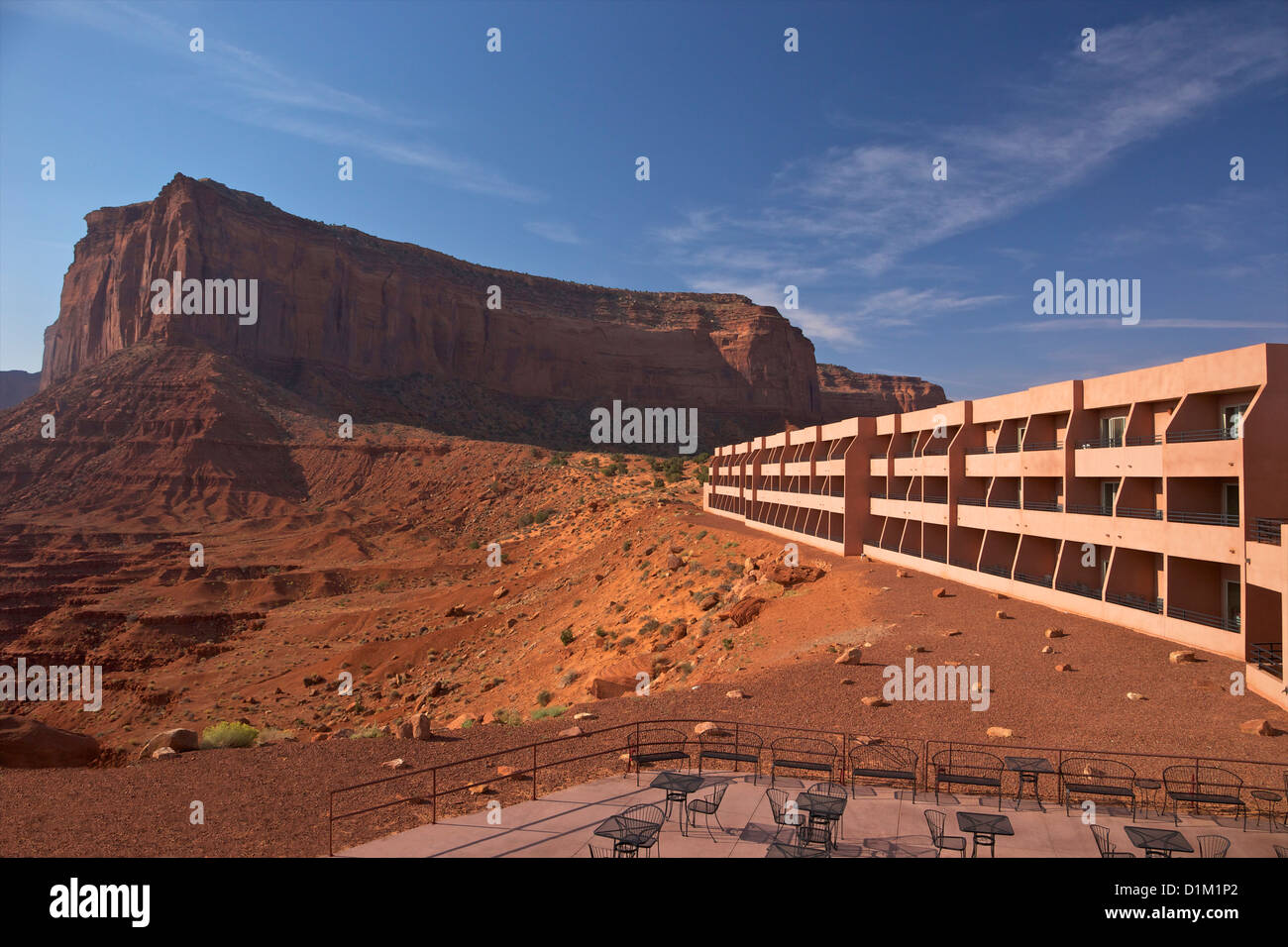 Das View Hotel, Monument Valley Navajo Tribal Park, Utah, USA Stockfoto