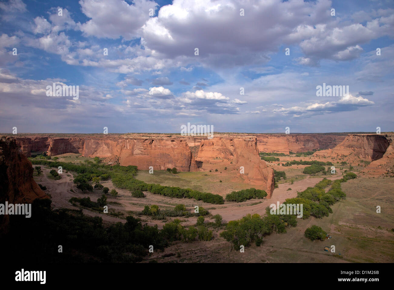 Kreuzung übersehen, Canyon de Chelly National Monument, Arizona, USA Stockfoto