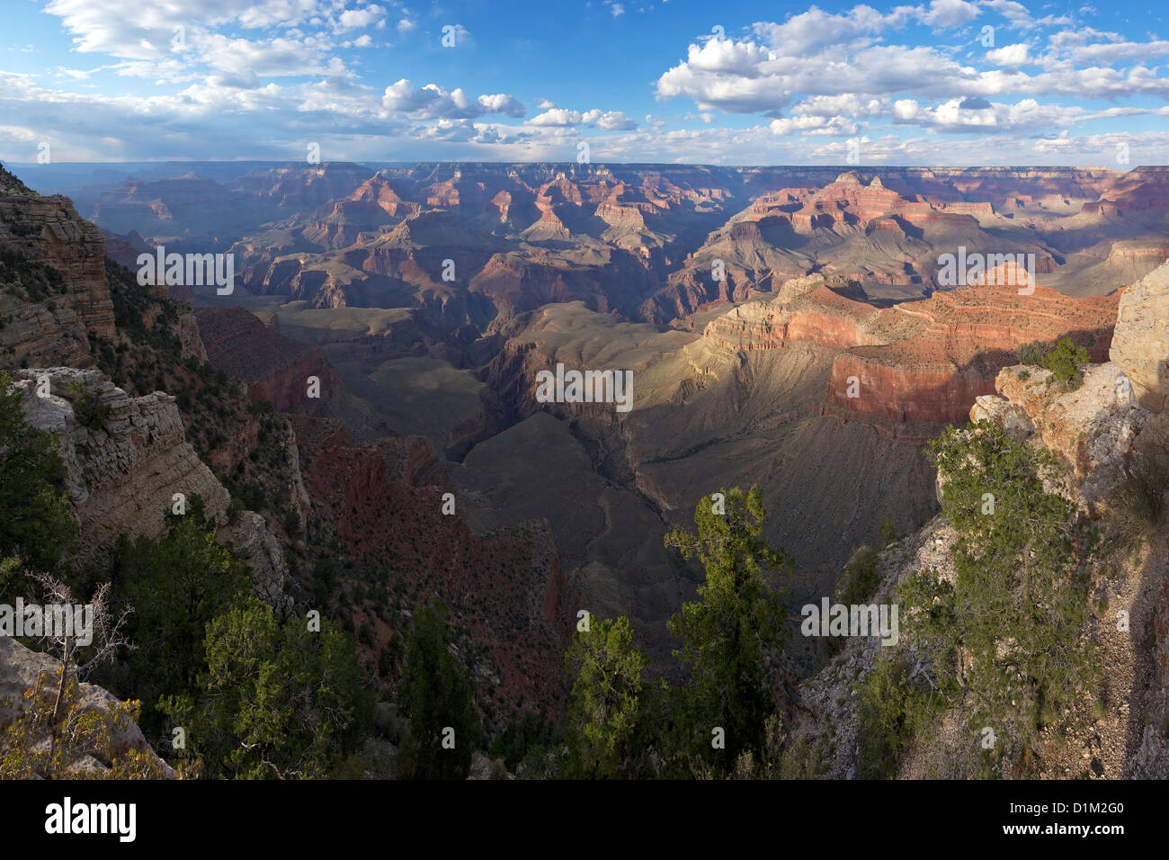 Grand Canyon gesehen vom Mather Point, South Rim, Grand Canyon National Park, Arizona, USA Stockfoto