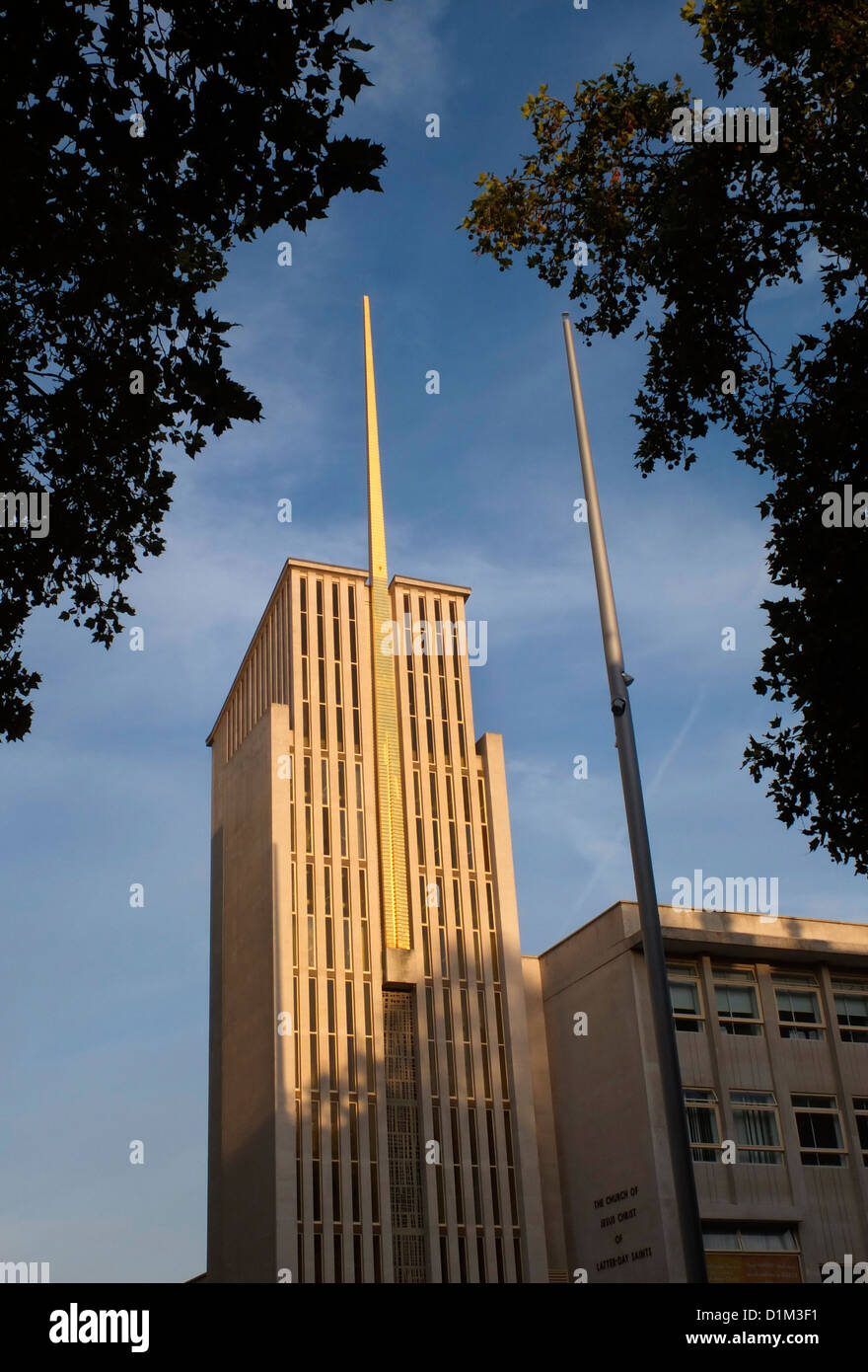 Die Kirche Jesu Christi die Latter-day Saints, Exhibition Road, South Kensington, London, England, UK Stockfoto