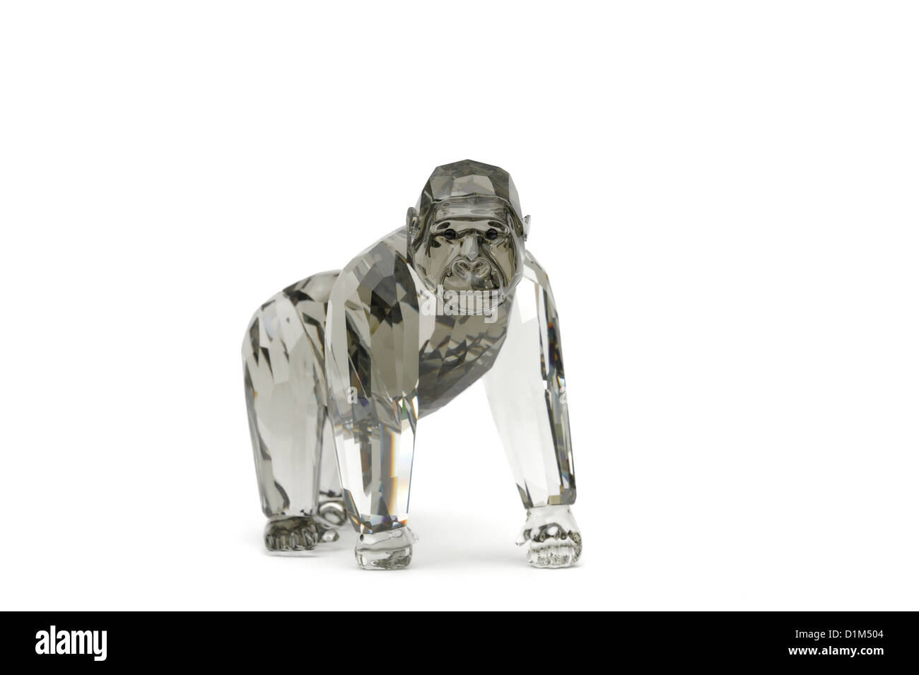 Swarovski Kristall gorilla Stockfoto