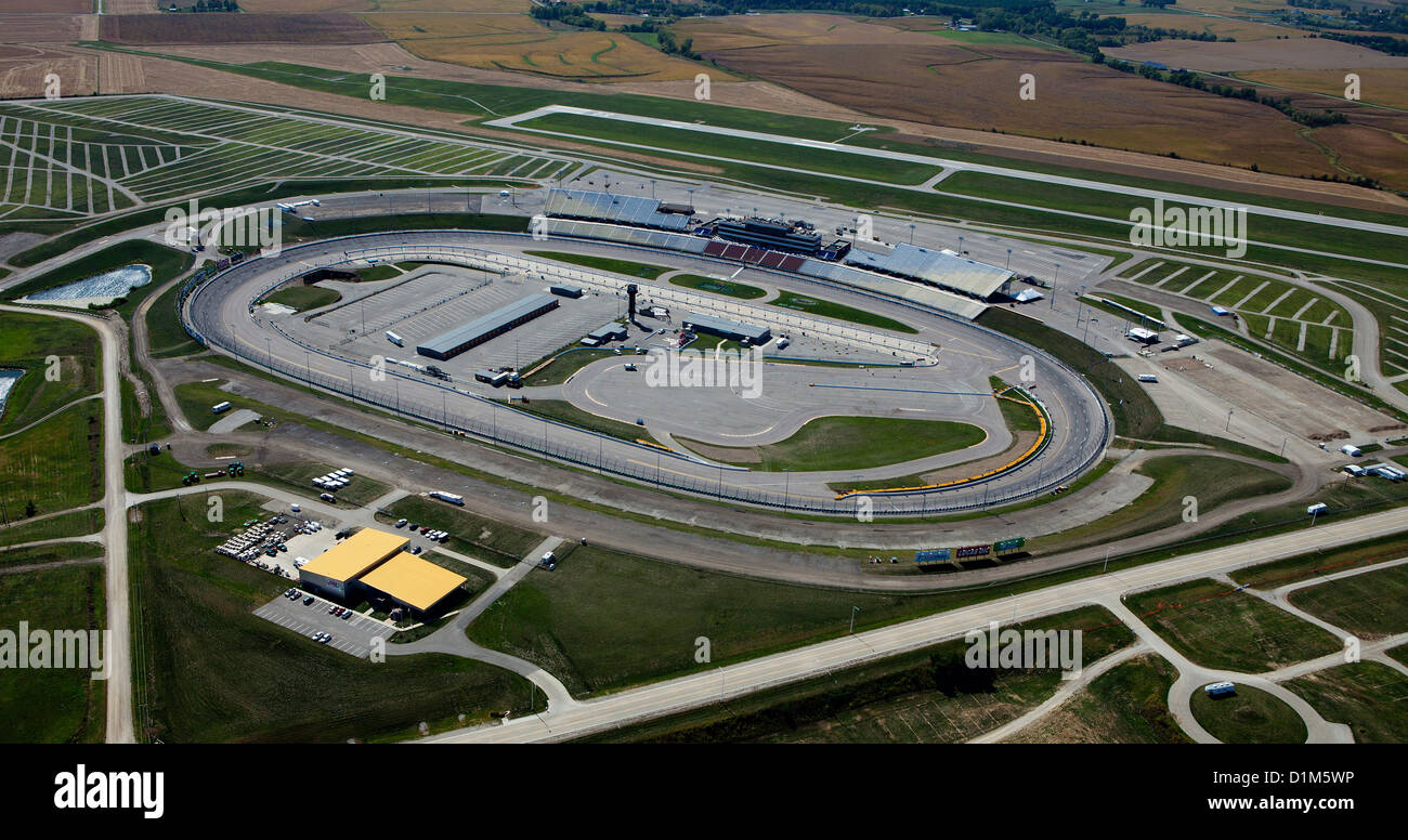 Luftaufnahme Iowa Speedway, Newton, Iowa Stockfoto