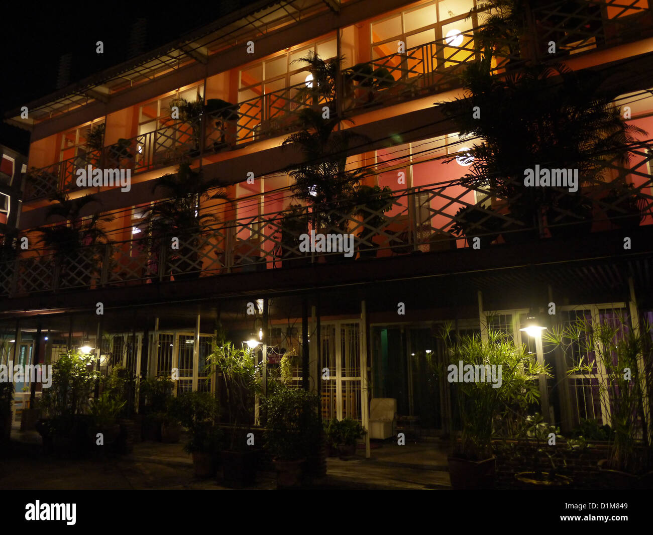Bangkok Hotel Hostel günstige Unterkunft Stockfoto