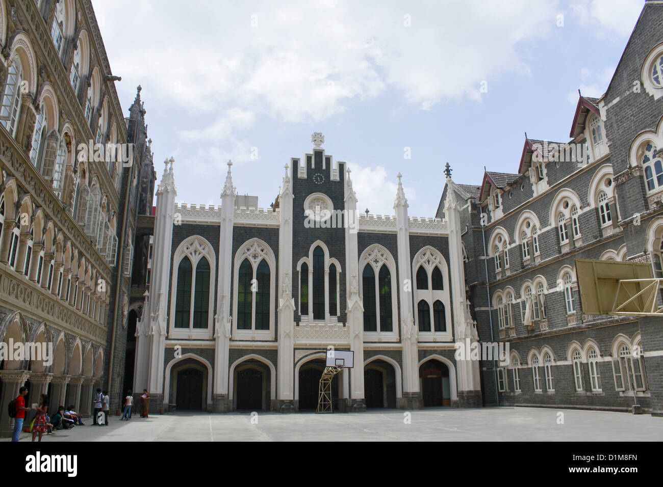 Str. Xaviers College, Indo-gotischen Stil der Architektur, Süd-Mumbai, Maharashtra, Indien Stockfoto