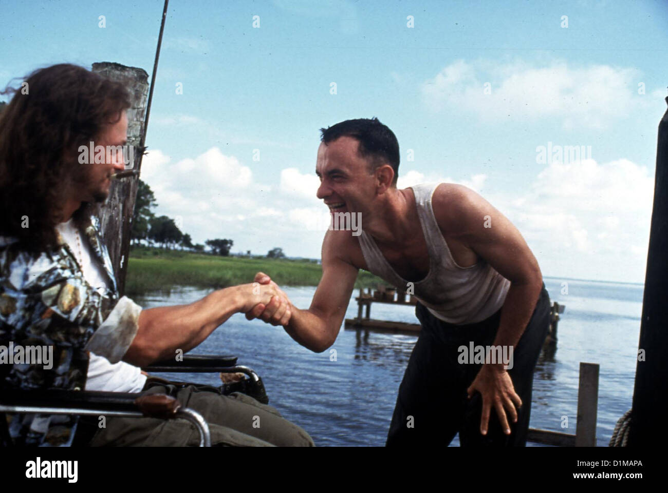 Forrest Gump, Forrest Gump Dan Taylor (Gary Sinise), Forrest Gump (Tom Hanks) *** lokalen Caption *** 1994-- Stockfoto