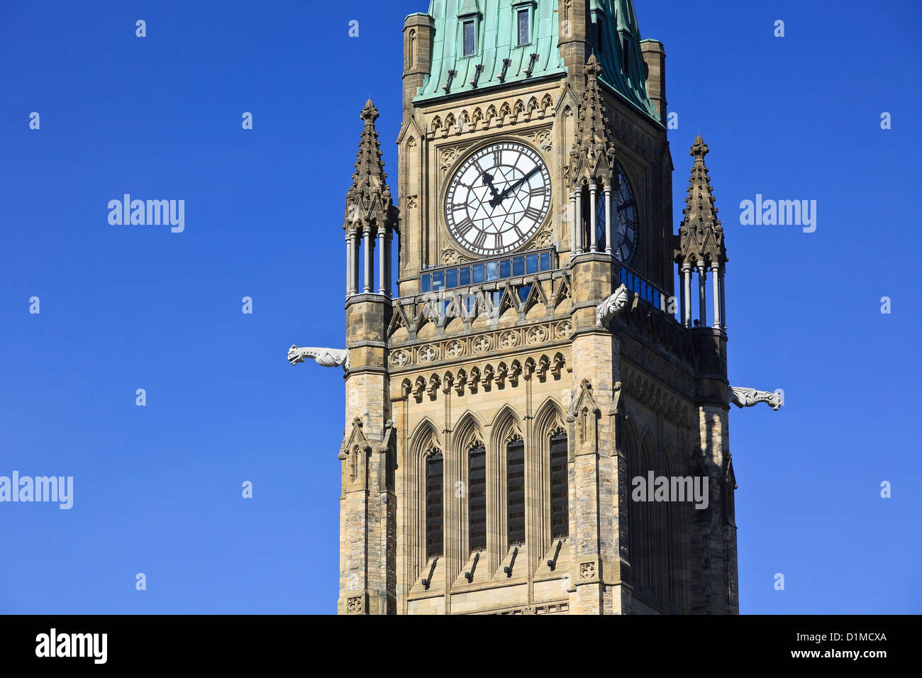 Peace Tower, Parlamentsgebäude, Ottawa, Ontario, Kanada Stockfoto