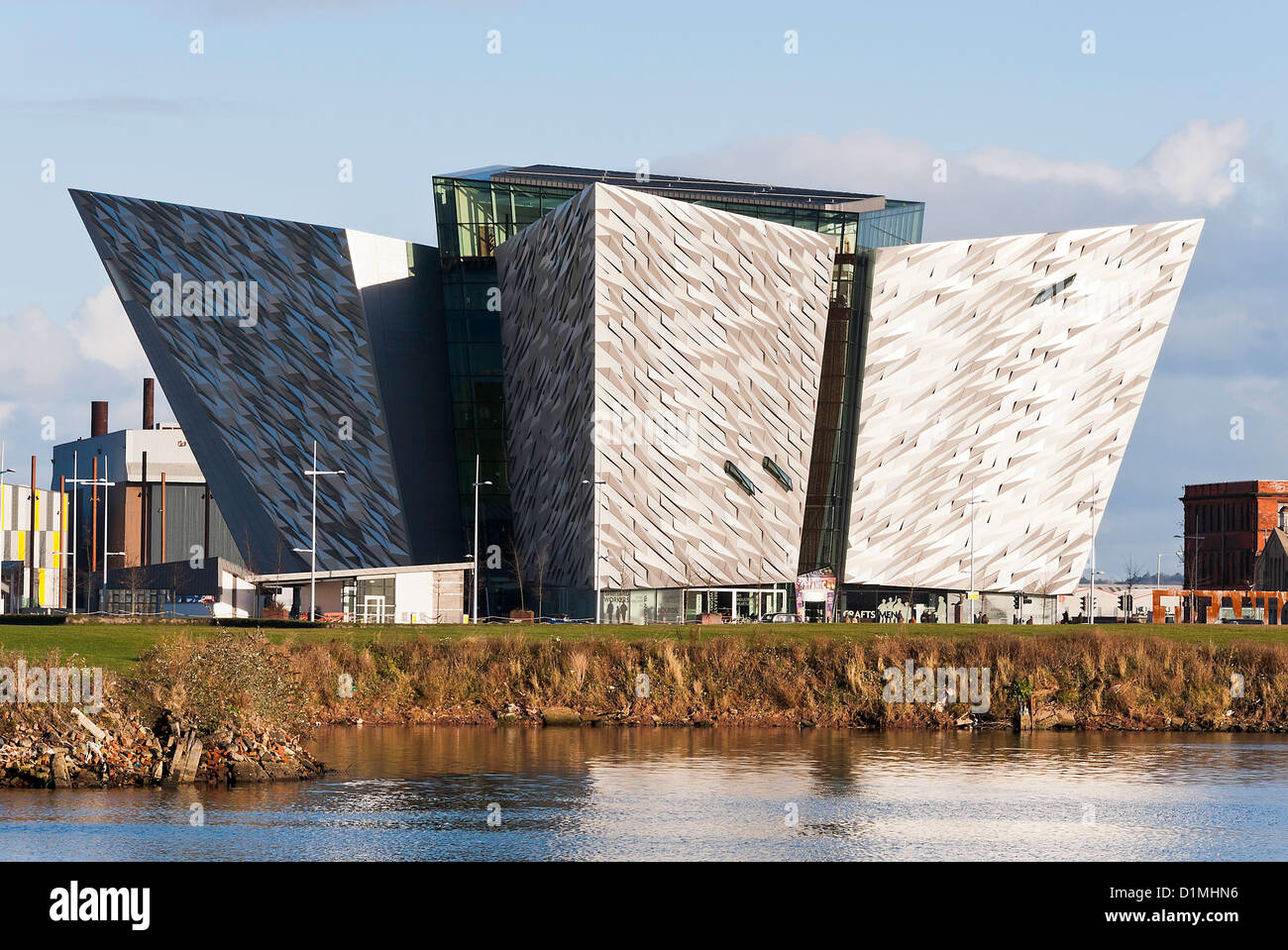 Titanic Belfast Besucherzentrum und Museum Stockfotos und -bilder