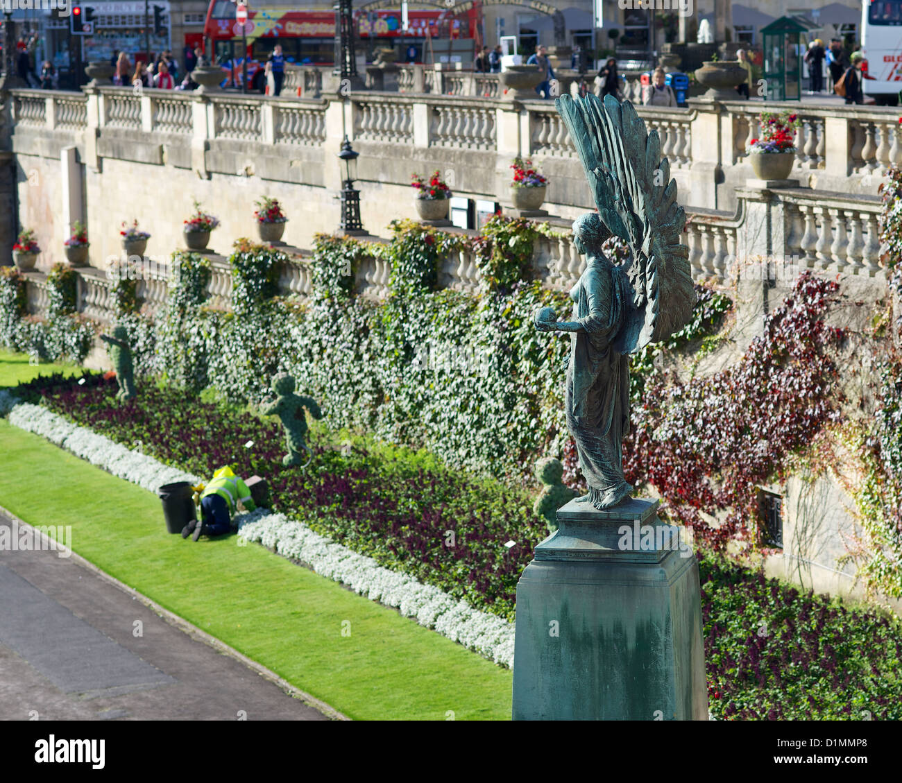 PARADE GARDENS, BATH, SOMERSET, ENGLAND Stockfoto