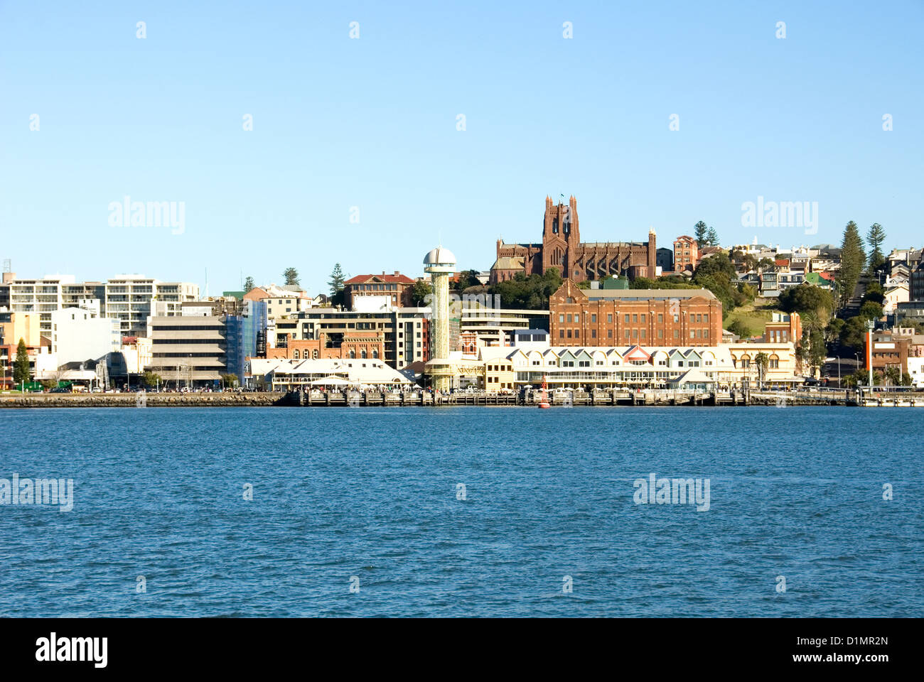 Newcastle, wie gesehen von Stockton, New-South.Wales, Australien Stockfoto