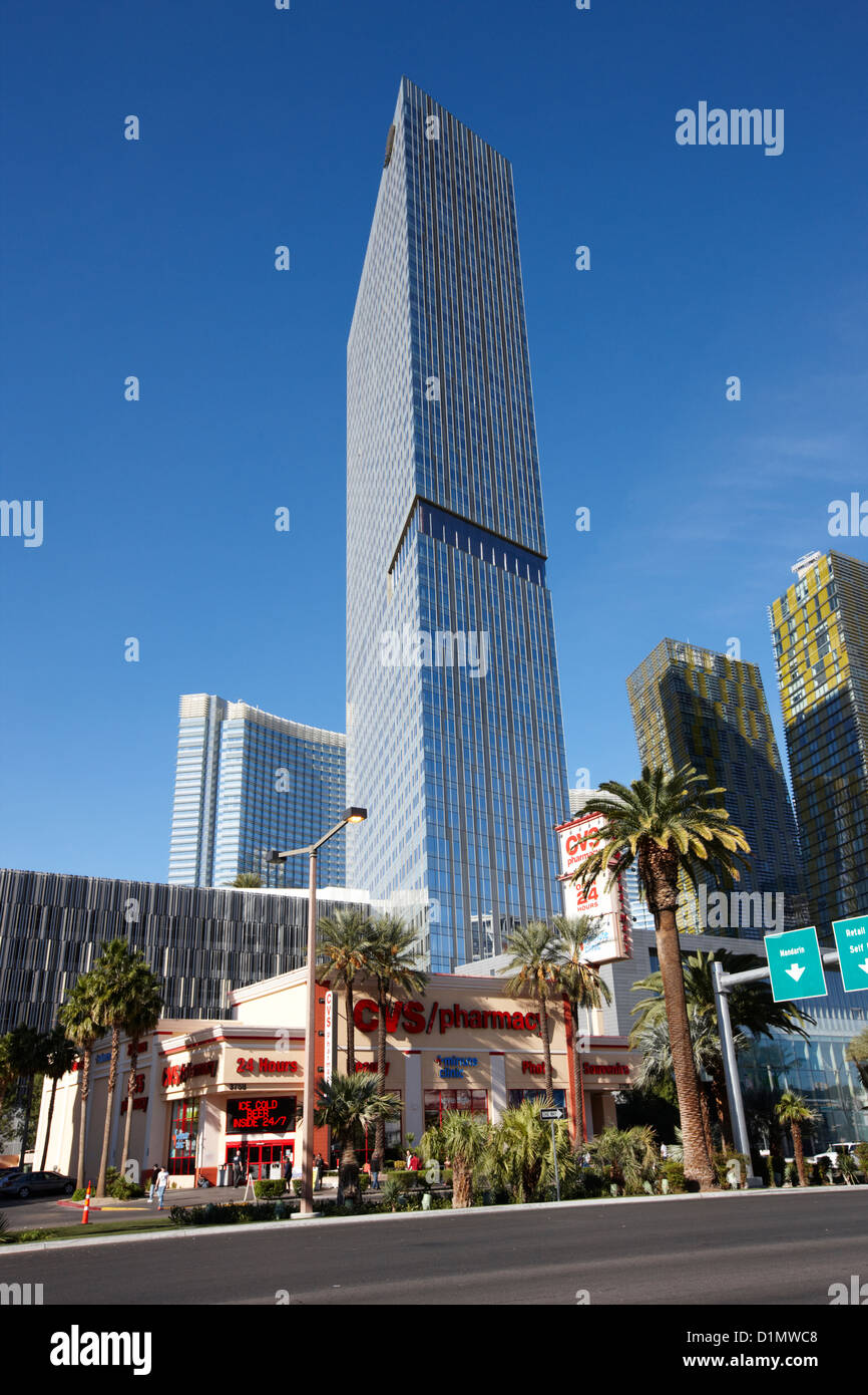 Mandarin oriental Hotelturm und Residenzen Las Vegas Nevada, USA Stockfoto