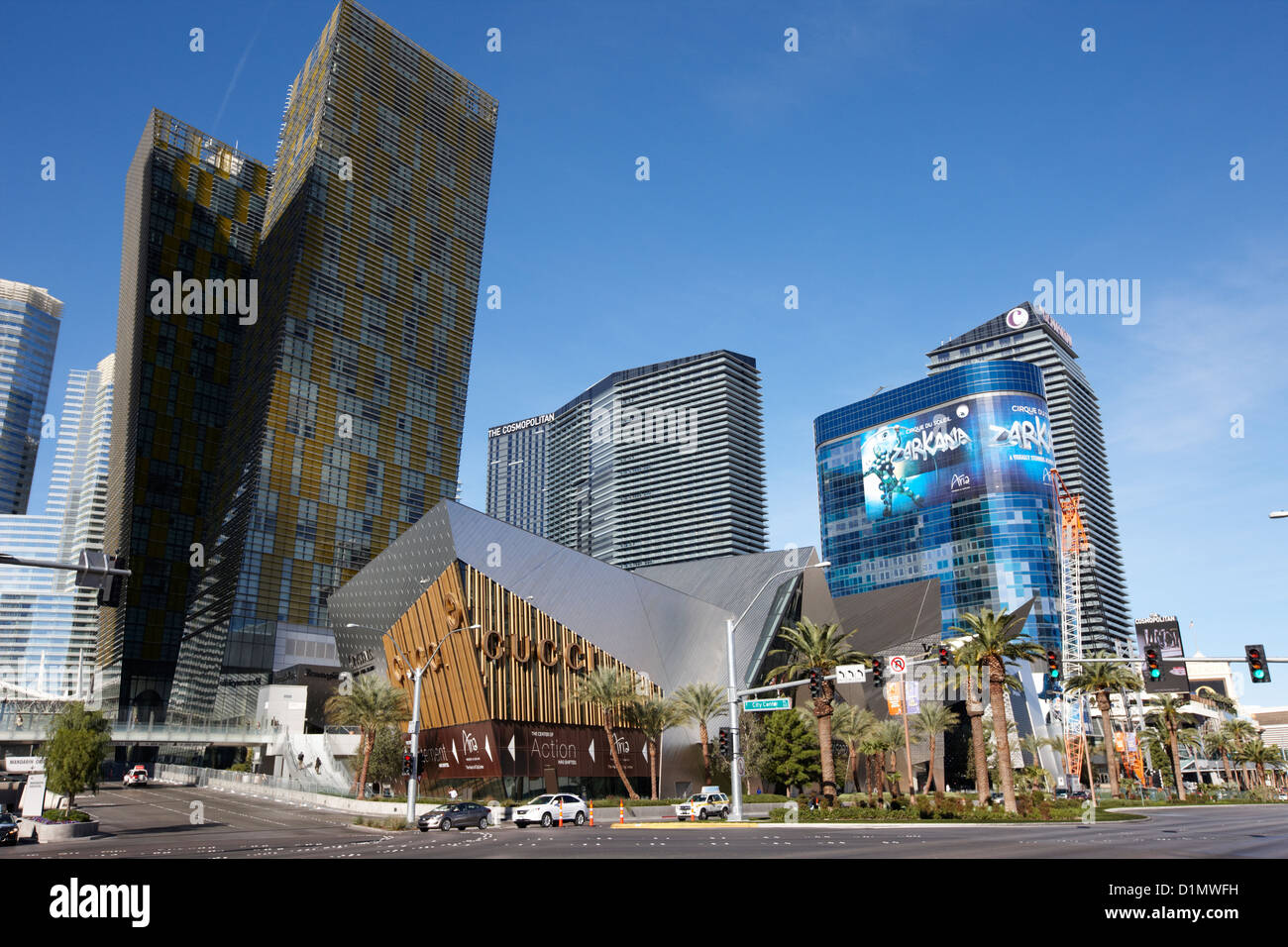 CityCenter Entwicklung einschließlich der Veer Aufsätze und weltoffene Las Vegas Nevada, USA Stockfoto