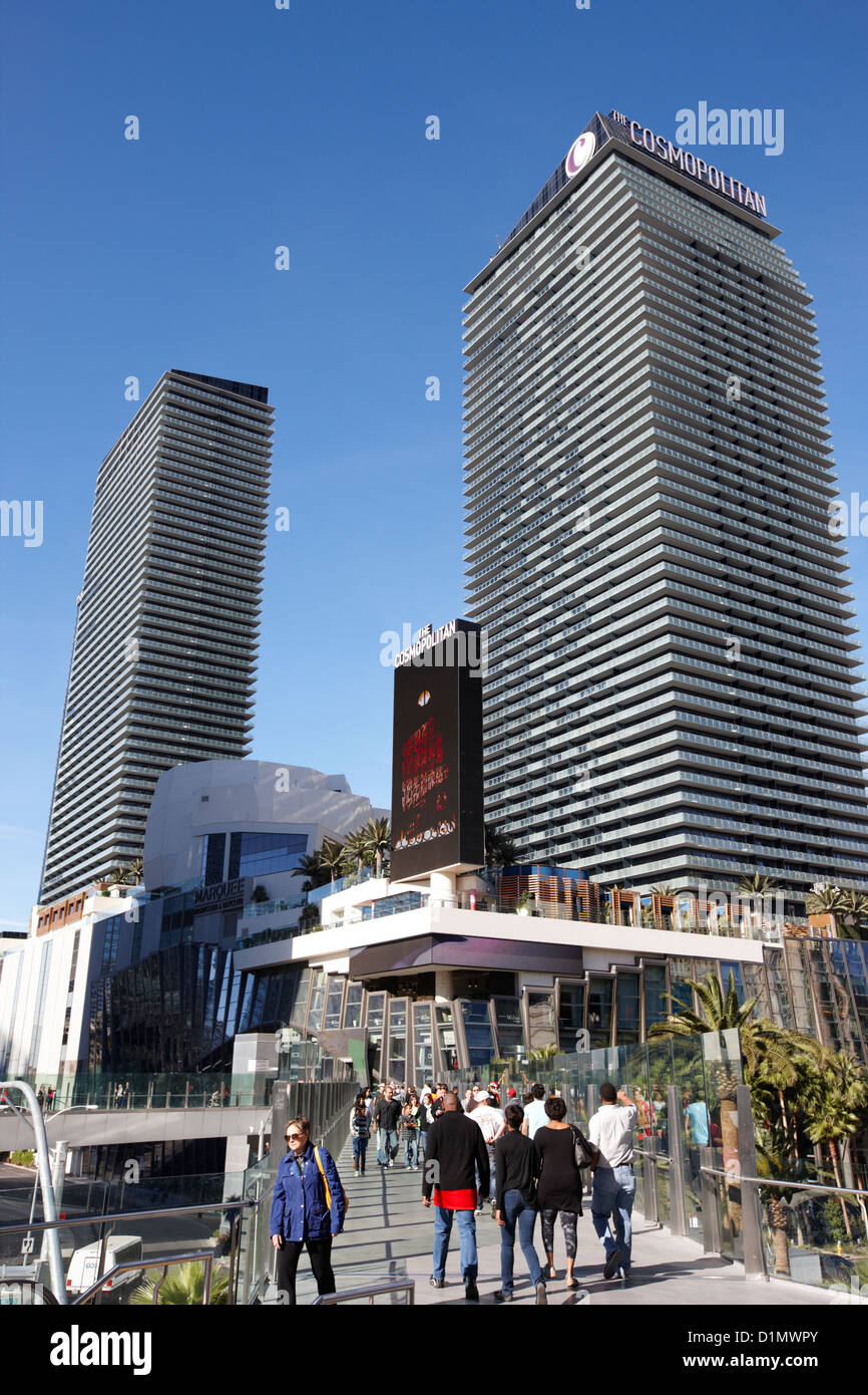 die kosmopolitische Luxus Resort Casino und Hotel Las Vegas Nevada, USA Stockfoto