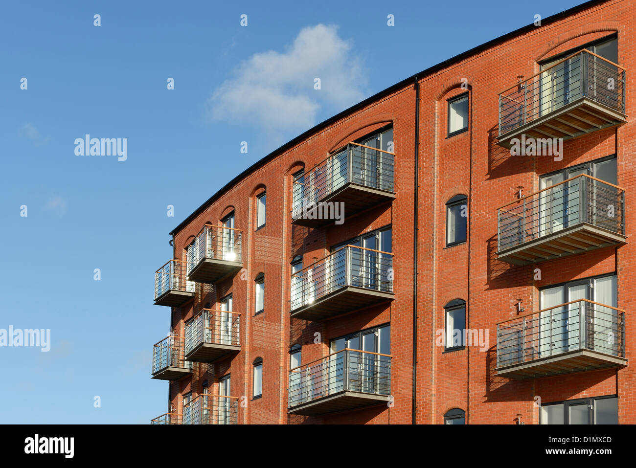 Neubau Wohnungen und Apartments in Chester UK Stockfoto