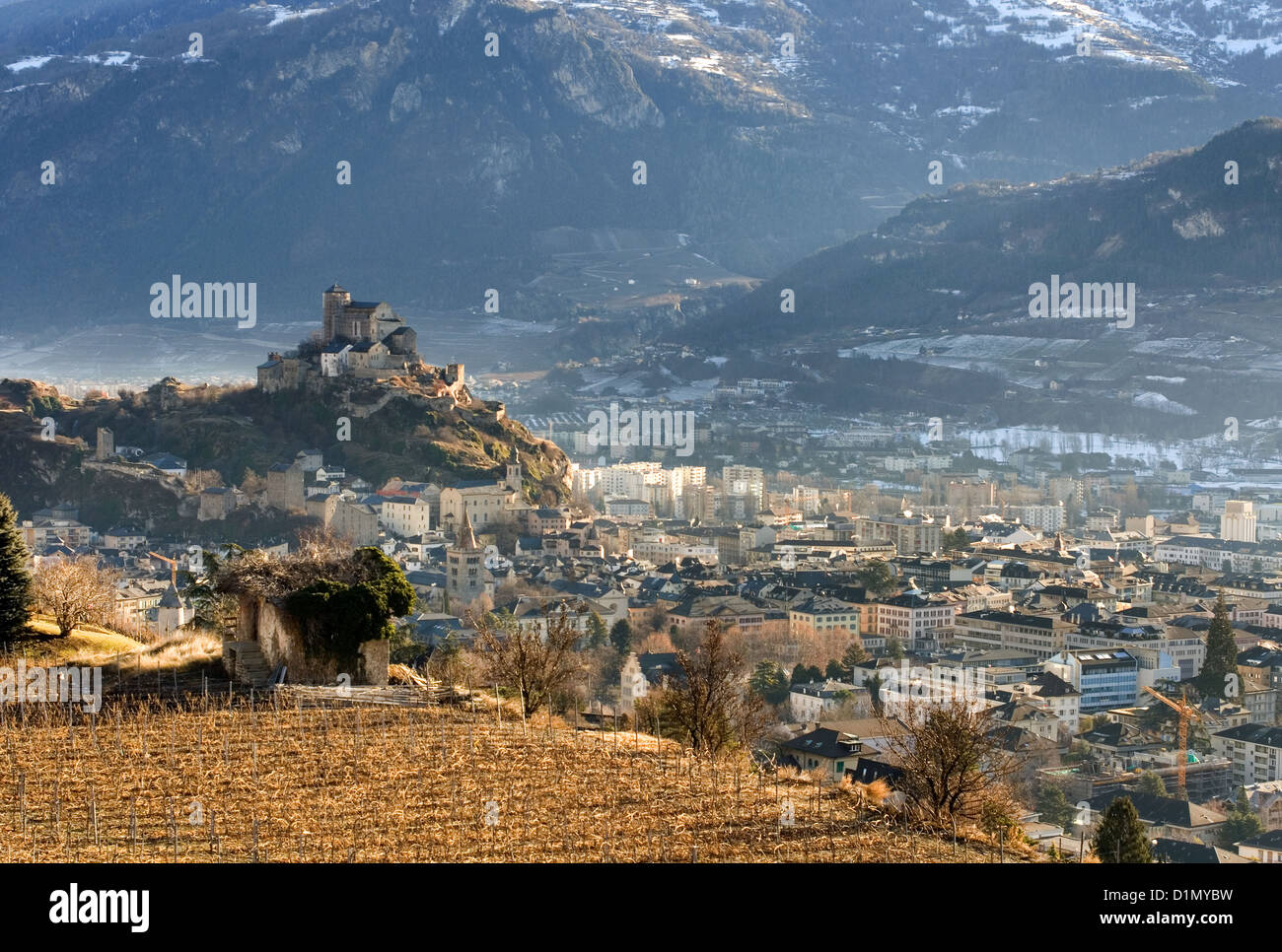 Sion, Schweiz Stockfoto