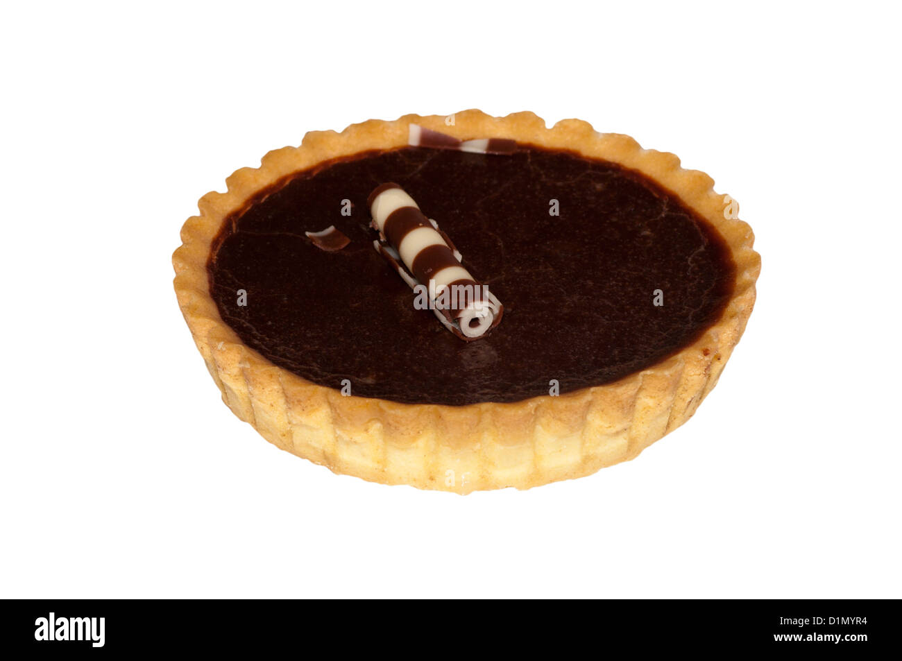 Schokoladen-Tarte Stockfoto