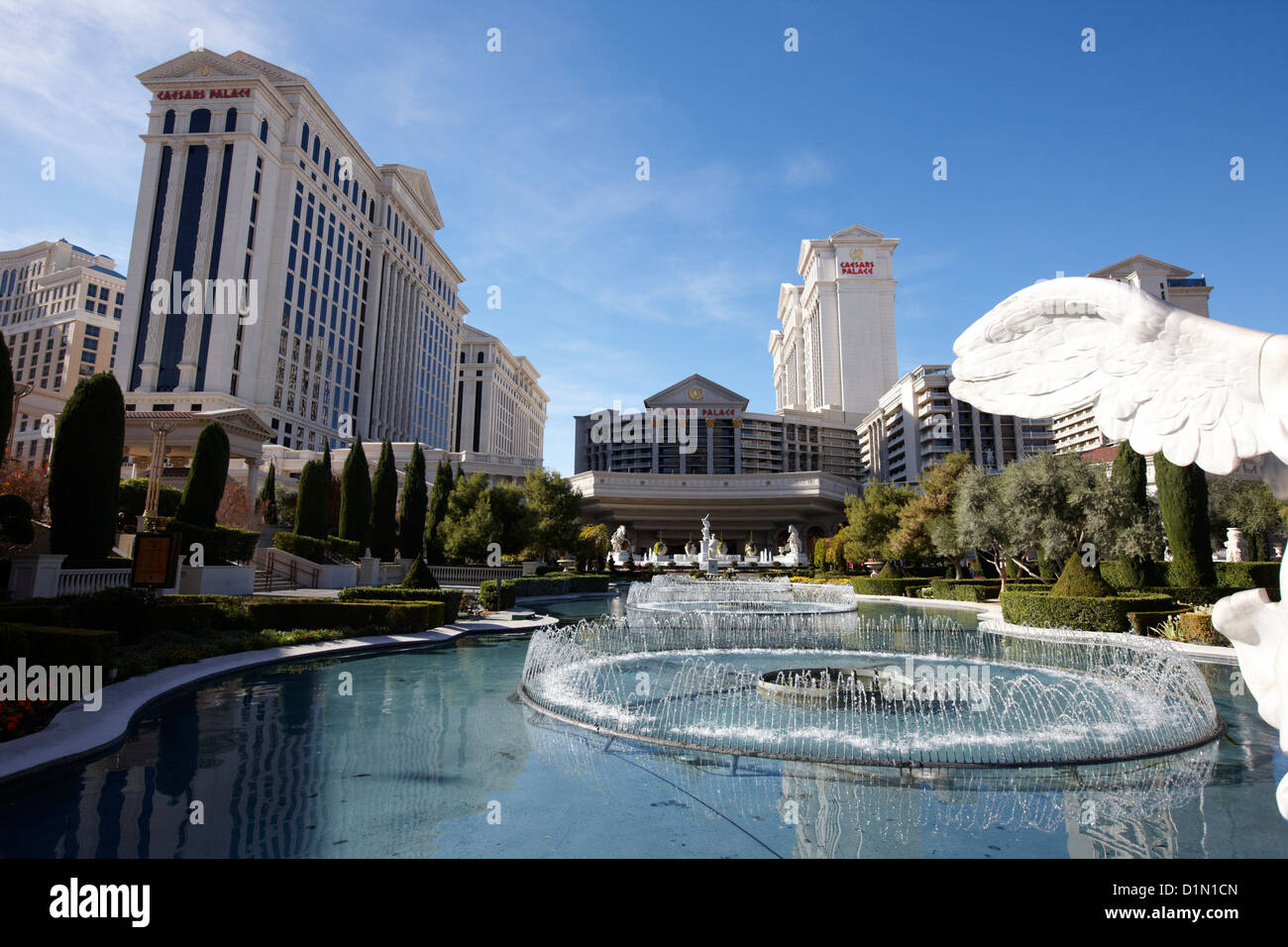 die Brunnen außerhalb Caesars Palasthotel und Casino Las Vegas Nevada, USA Stockfoto