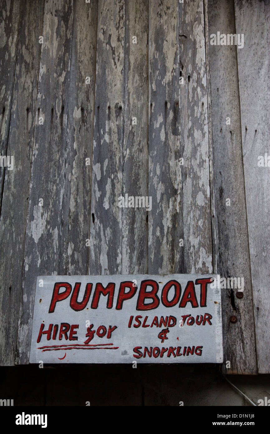 Pumpboat zu mieten für Inseltouren, El Nido Stockfoto