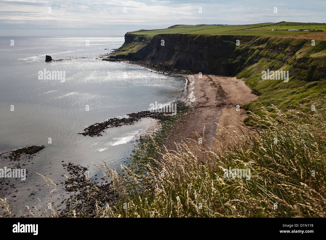 Gegen Bucht, in der Nähe von Whitby, North Yorkshire, England Stockfoto