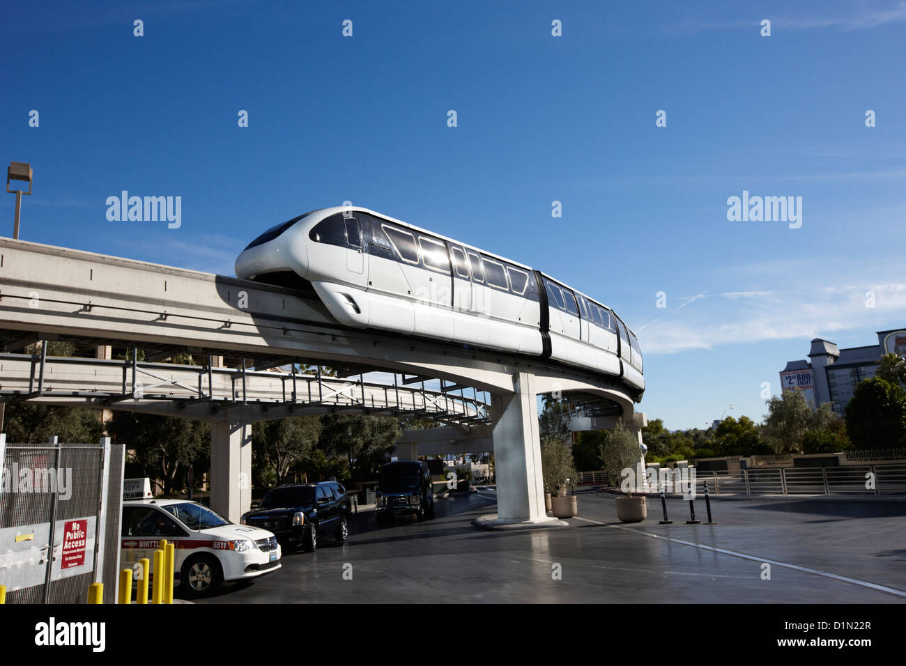 Einschienenbahn Las Vegas Nevada, USA Stockfotografie - Alamy