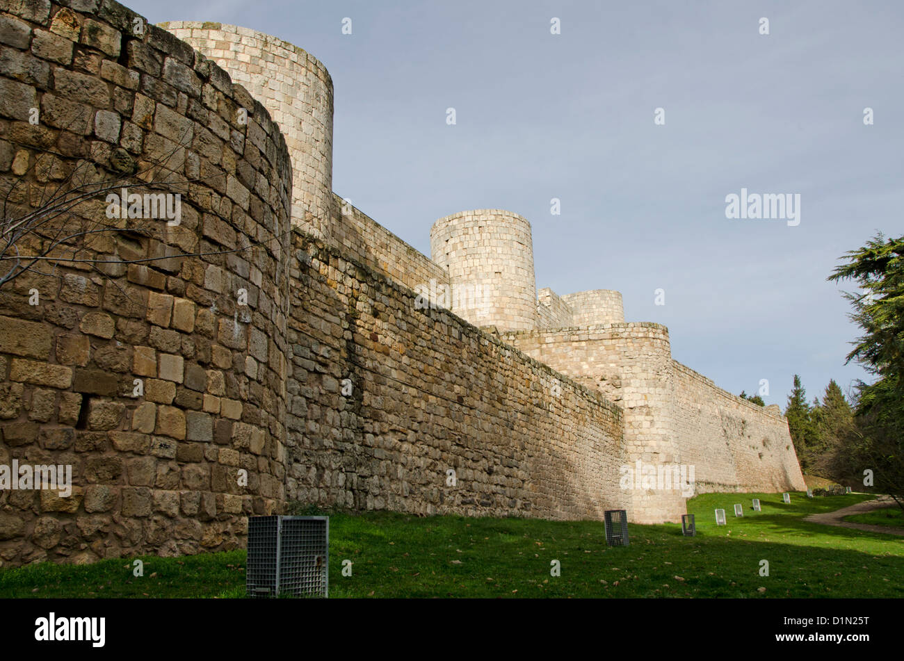 Mittelalterliche Burg von Burgos Spanien Stockfoto