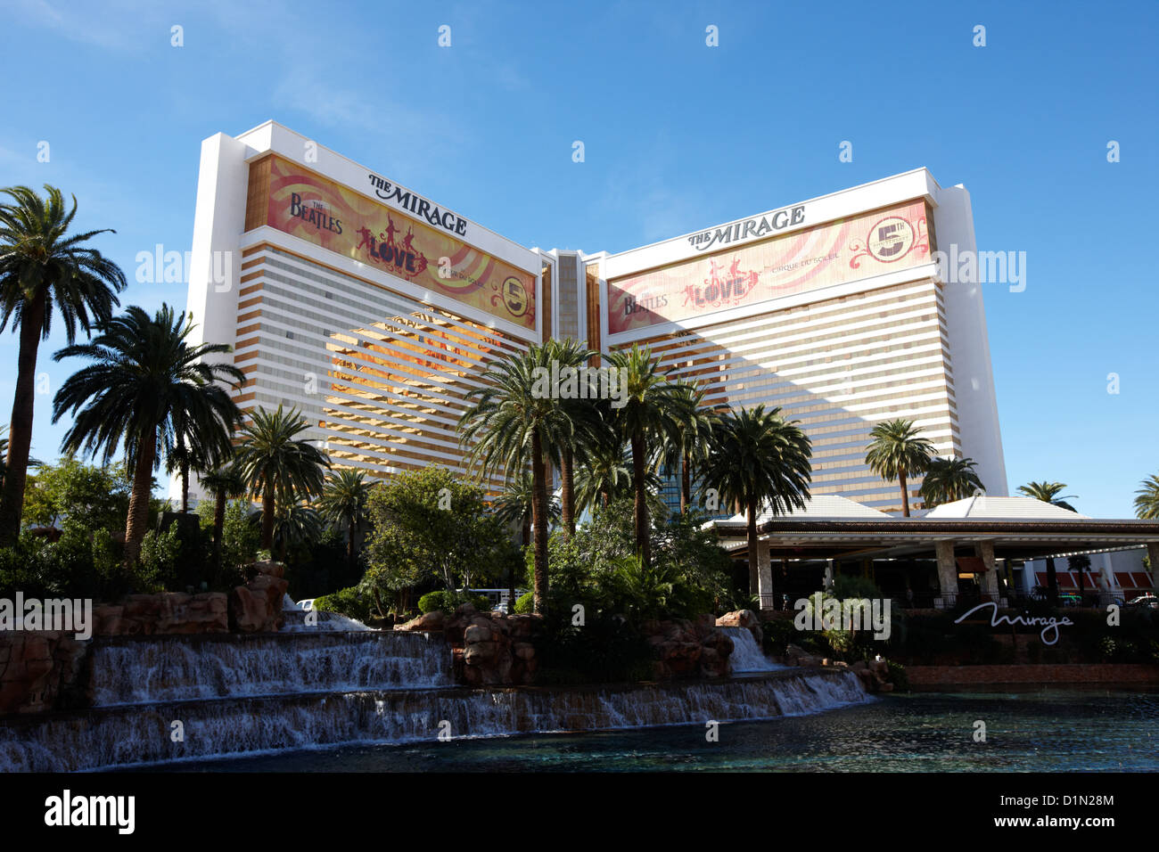 Das Mirage Hotel &amp; Casino resort Las Vegas Nevada, USA Stockfoto