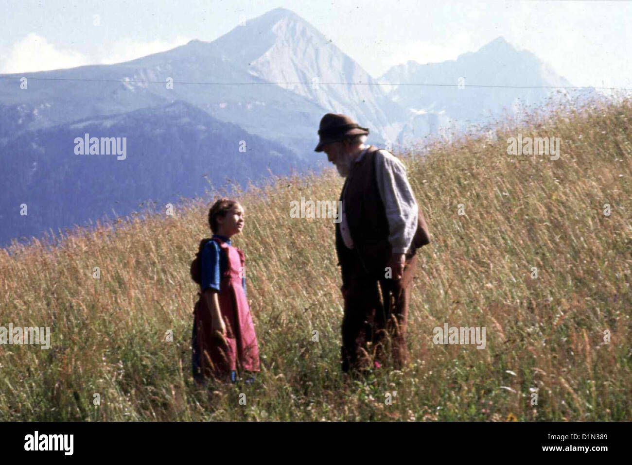 Heidi Heidi Noley Thornton, Jason Robards Der Grossvater (Jason Robards) ist Sehr Traurig, als Ihm Seine Geliebte Heidi Stockfoto