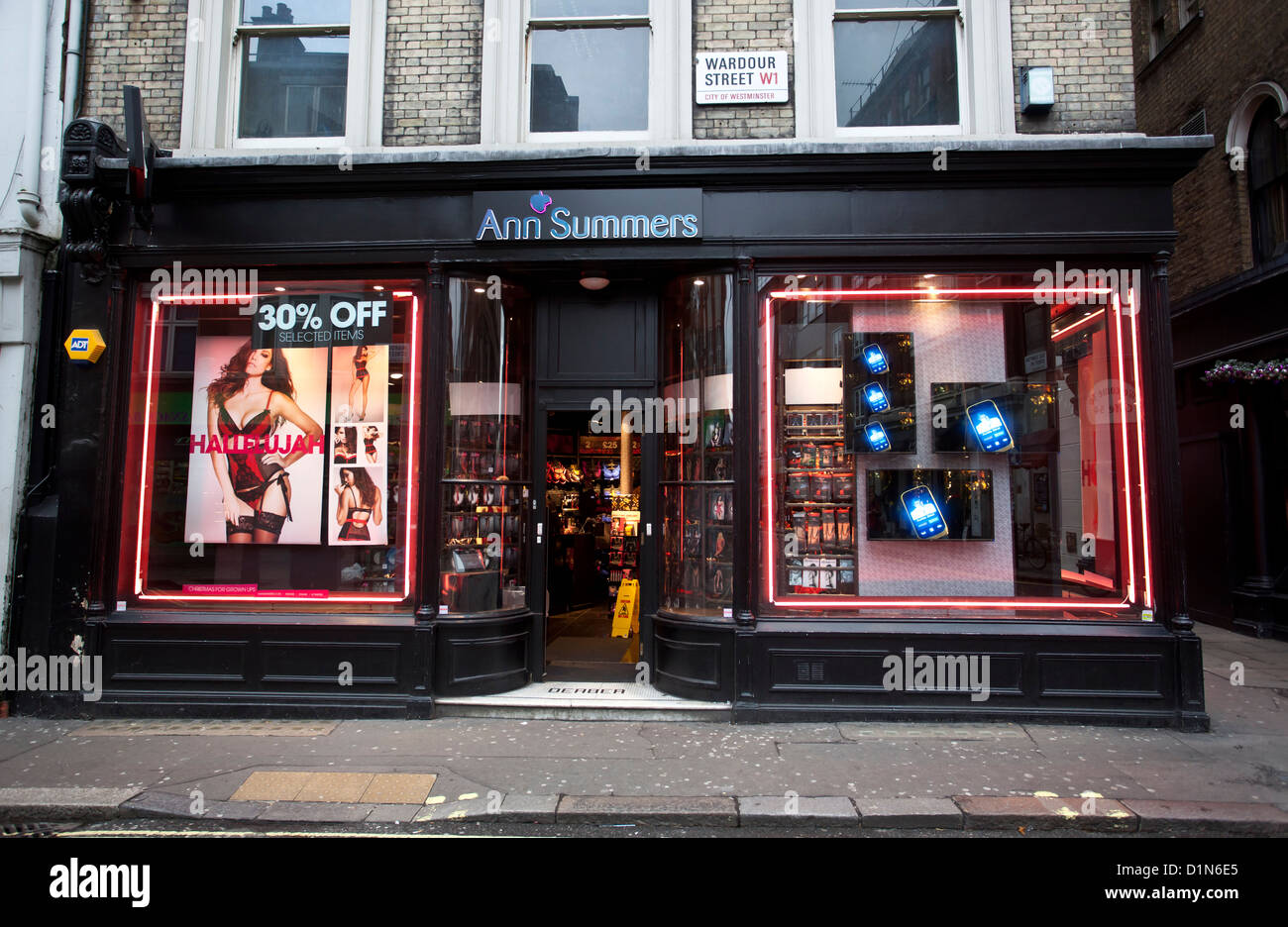 Ann Sommer Store Front, Wardour Street, London, England, UK Stockfoto