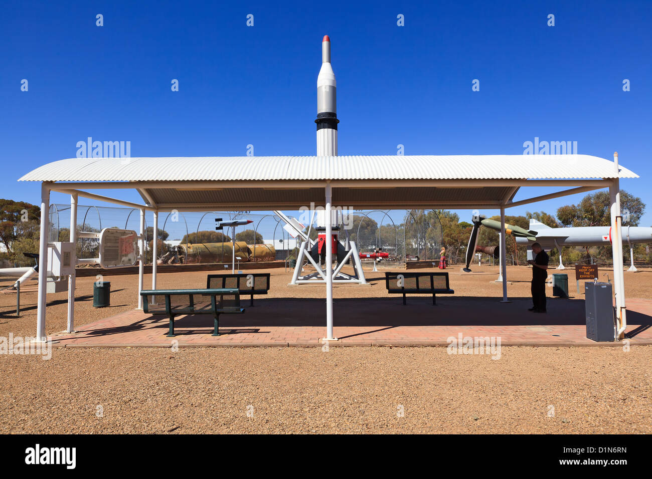 Raketen, die historischen anzeigen Stockfoto