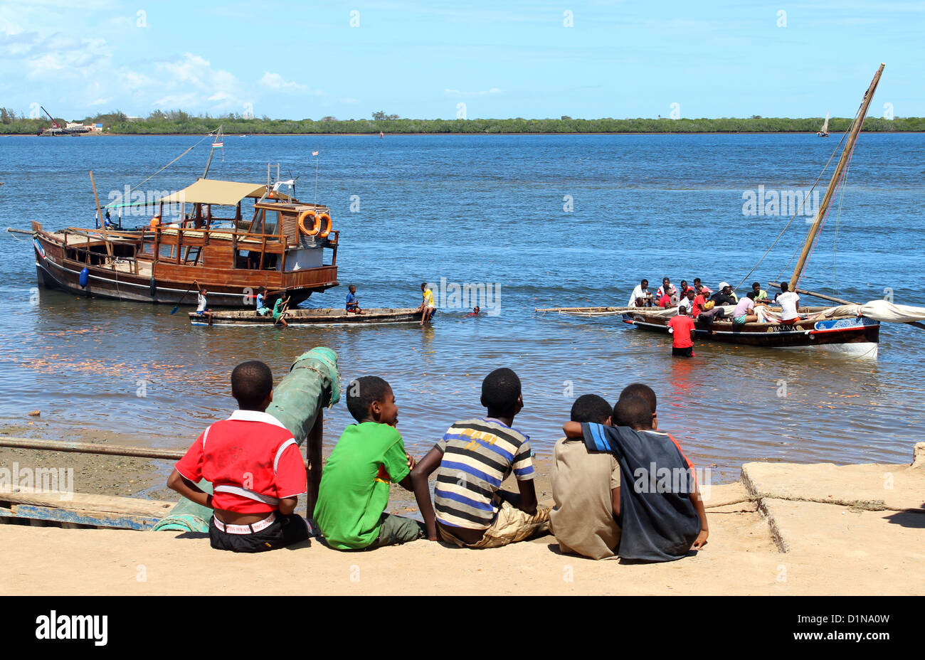 Insel Lamu, Kenia, Ostafrika Stockfoto