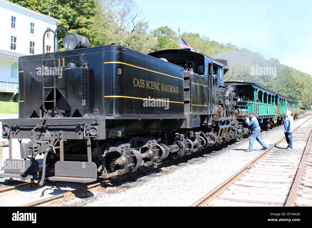 Cass Scenic Railroad State Park, West Virginia, USA Stockfoto