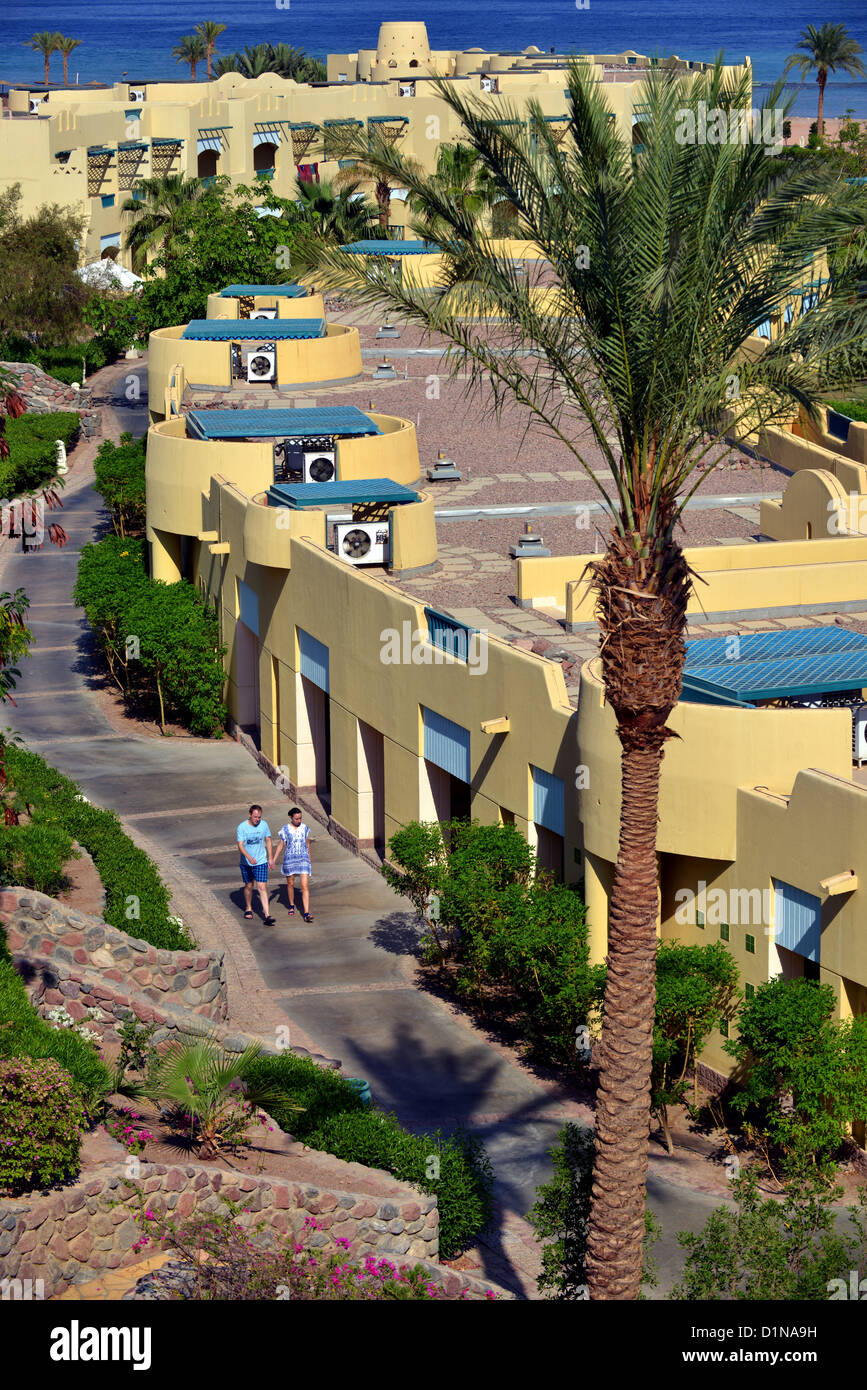 Das Marriott Hotel, Taba Heights Holiday Resort-Komplex am Sinai in Ägypten. Stockfoto