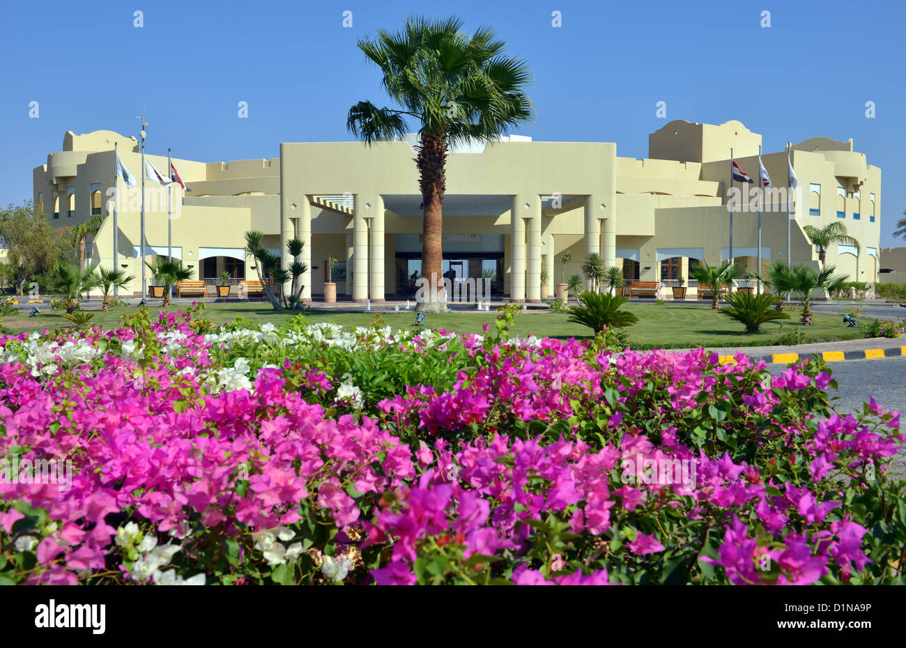 Das Marriott Hotel, Taba Heights Holiday Resort-Komplex am Sinai in Ägypten. Stockfoto