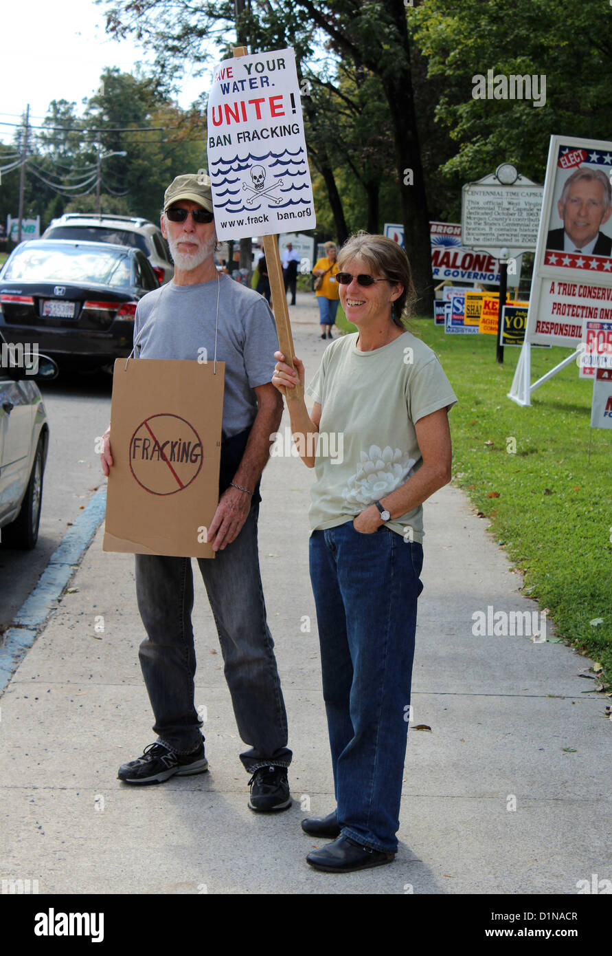 Anti-Fracking Protest, USA Stockfoto