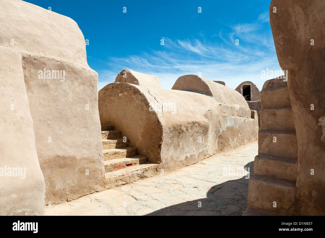 Südlich von Tunesien, Tataouine, das Ksar Hadada befestigten alten Berber Getreidespeicher Stockfoto