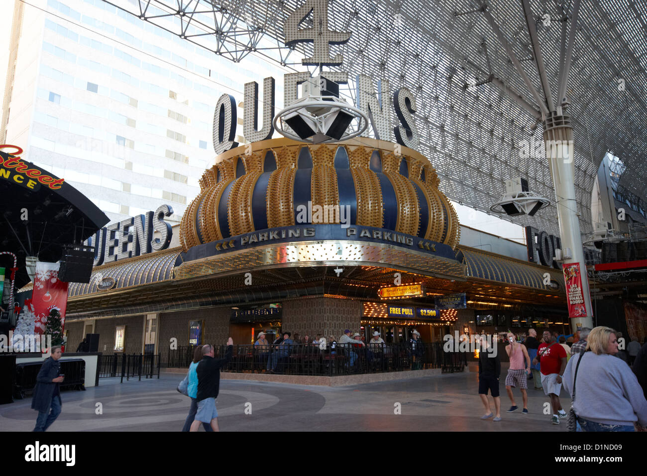 4 Königinnen Las Vegas Casino Hotel Freemont Street Nevada USA Stockfoto