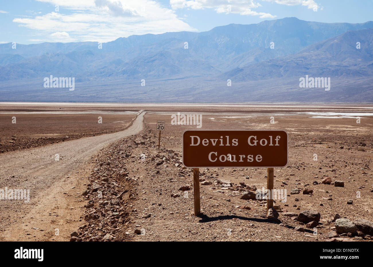 Golfplatz des Teufels im Death Valley NP, USA Stockfoto