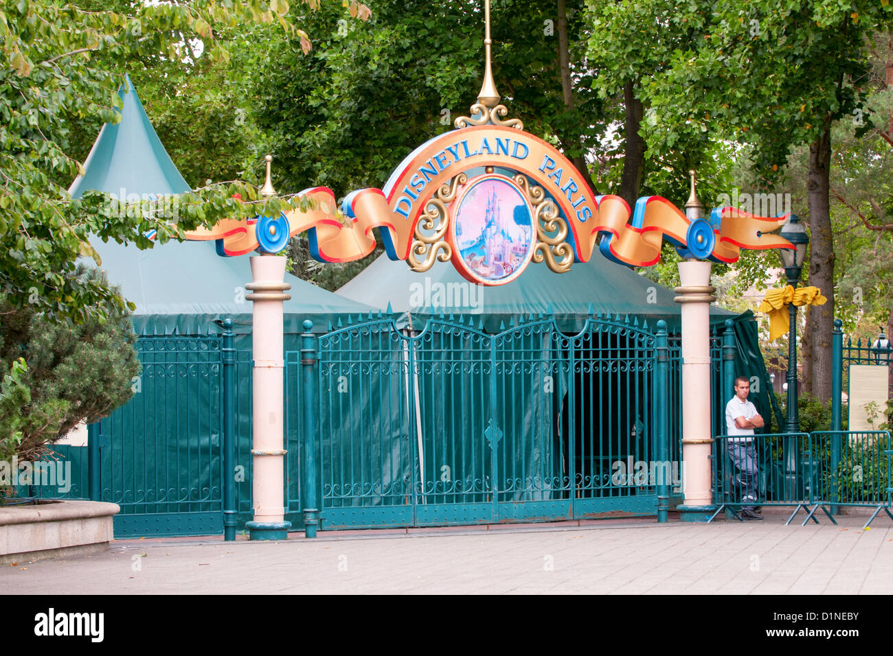 Disneyland Park Paris Frankreich - Eingang Stockfoto