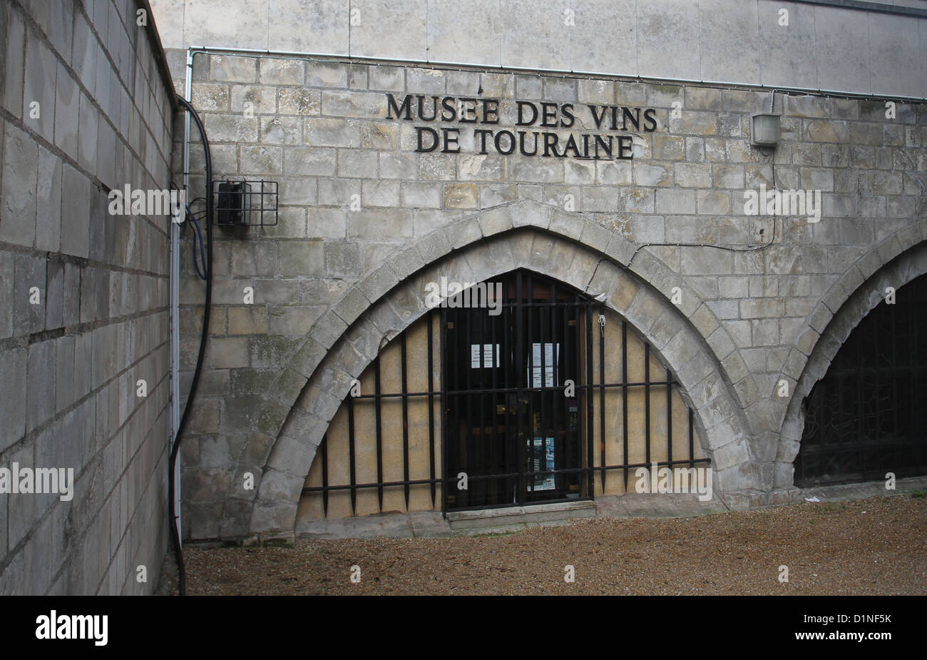Außenseite des Musee des Vins de Touraine Tours France Dezember 2011 Stockfoto