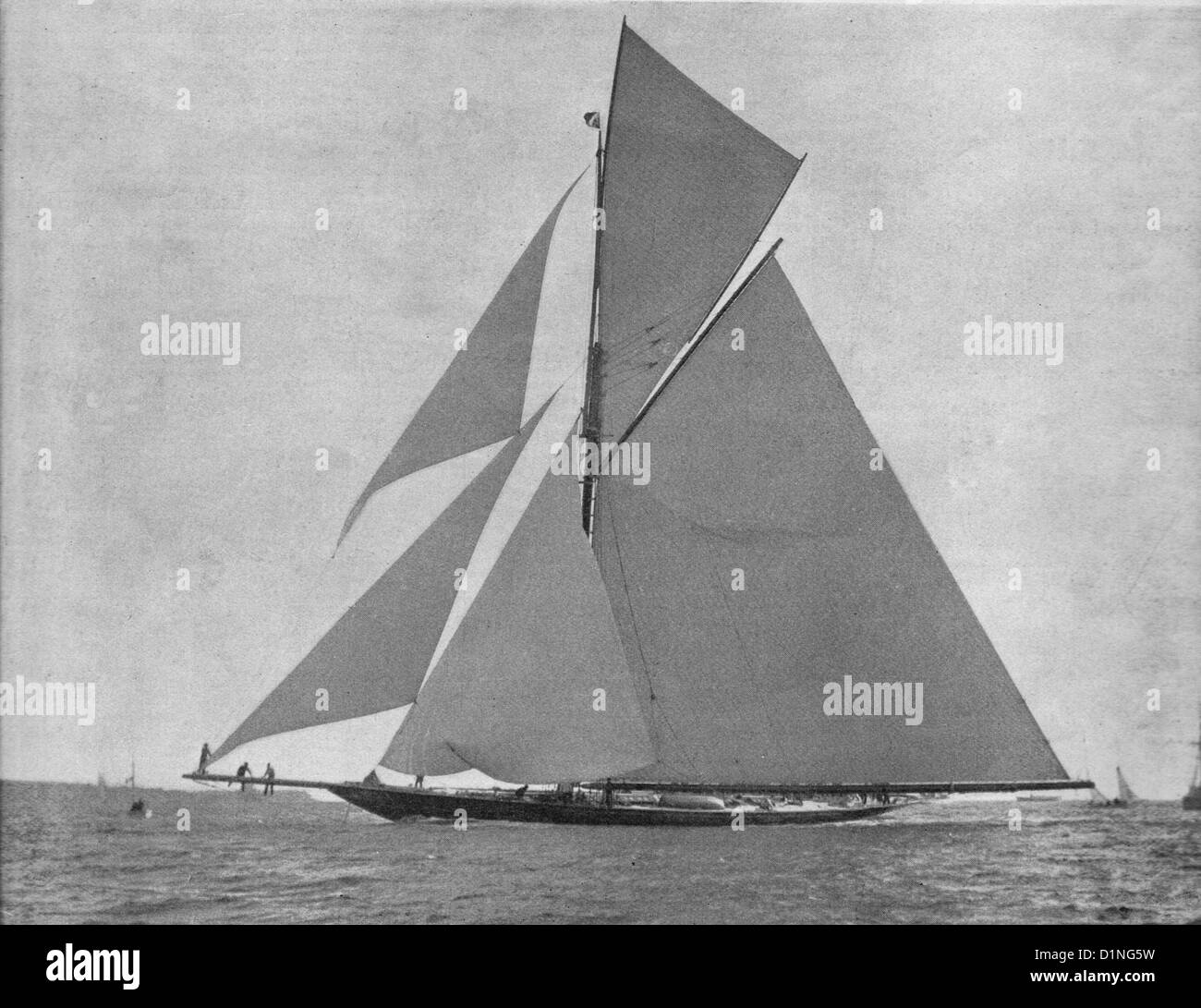 Die englische Yacht "Ailsa" prospektive Amerikas Cup Challenger 1895 Stockfoto