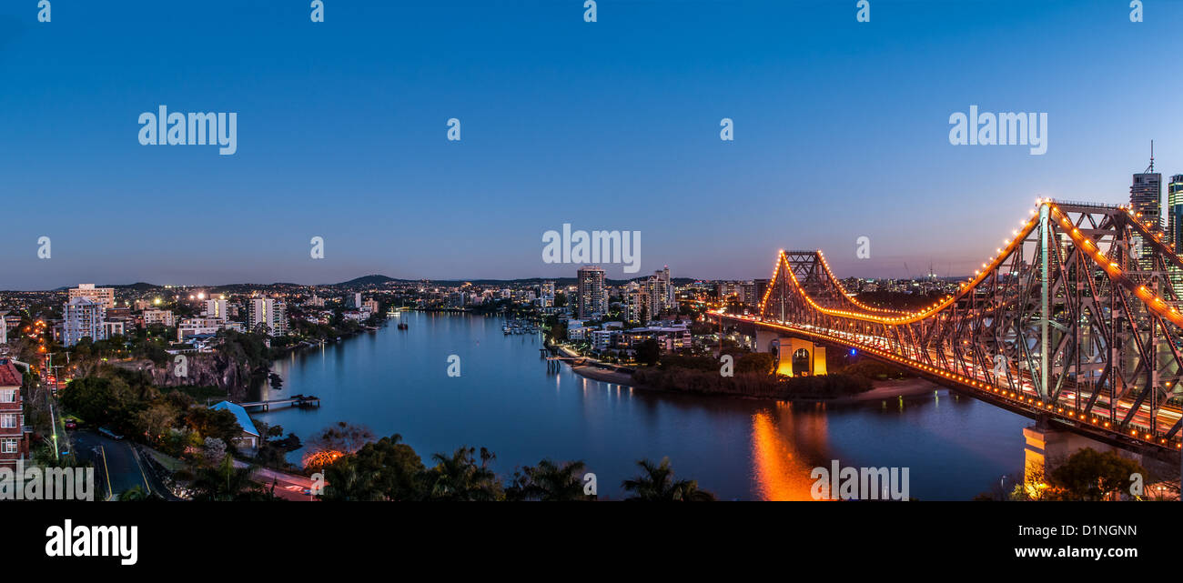 Story-Brücke über den Brisbane River, Brisbane, Queensland, Australien Stockfoto