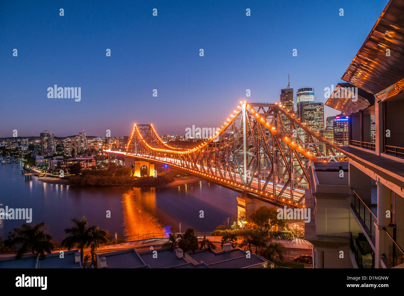 Story-Brücke über den Brisbane River, Brisbane, Queensland, Australien Stockfoto