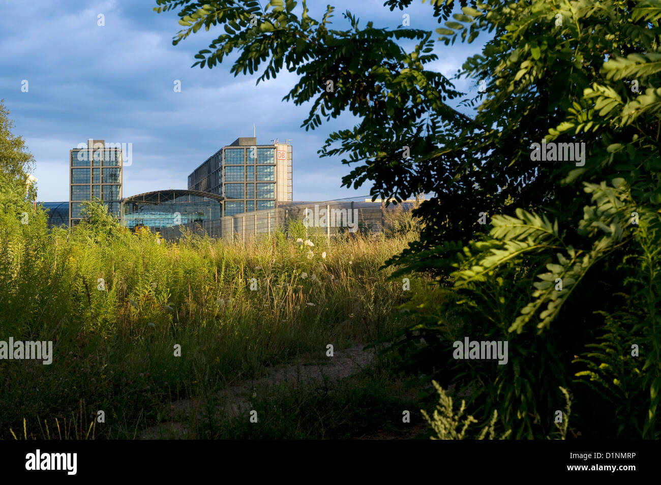 Berlin, Deutschland, Brache vor dem Berliner Hauptbahnhof Stockfoto