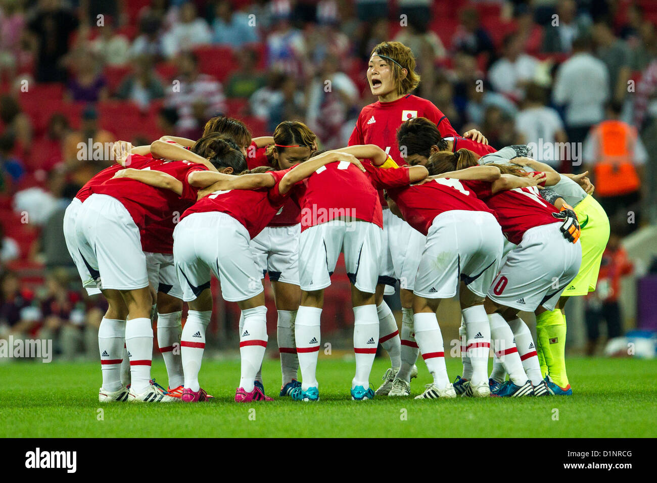 USA gewinnt Gold über Japan im Frauen Fußball (Fußball) bei den Olympischen Sommerspielen 2012 in London Stockfoto